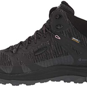 KEEN Womens Terradora 2 Waterproof Mid Height Hiking Boot, Black/Magnet, 8.5 US