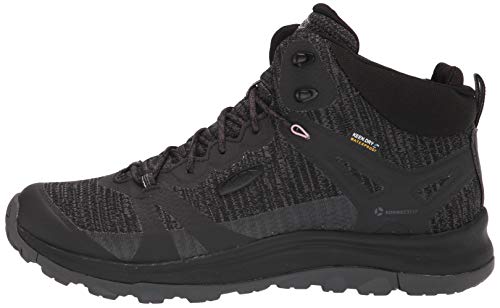 KEEN Womens Terradora 2 Waterproof Mid Height Hiking Boot, Black/Magnet, 8.5 US