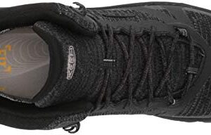 KEEN Womens Terradora 2 Waterproof Mid Height Hiking Boot, Black/Magnet, 8.5 US