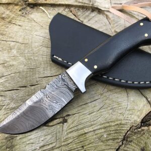 Perkin Damascus Steel Hunting Knife Bushcraft Camping Outdoor- SK1100