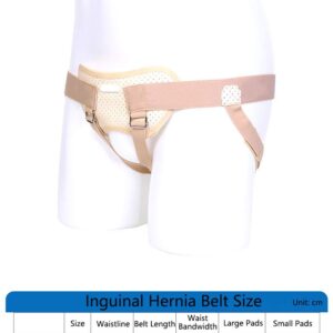 GHzzY Hernia Belt for Surgery & Injury Recovery - Hernia Support Truss for Single/Double Inguinal or Sports Hernia with 4 Compression Pads(2 Pack),Adult