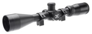 axeon optics 4-16x44mm edr etched dot reticle adjustable parallax rifle scope for hunting - includes 11mm gun scope mounting rings