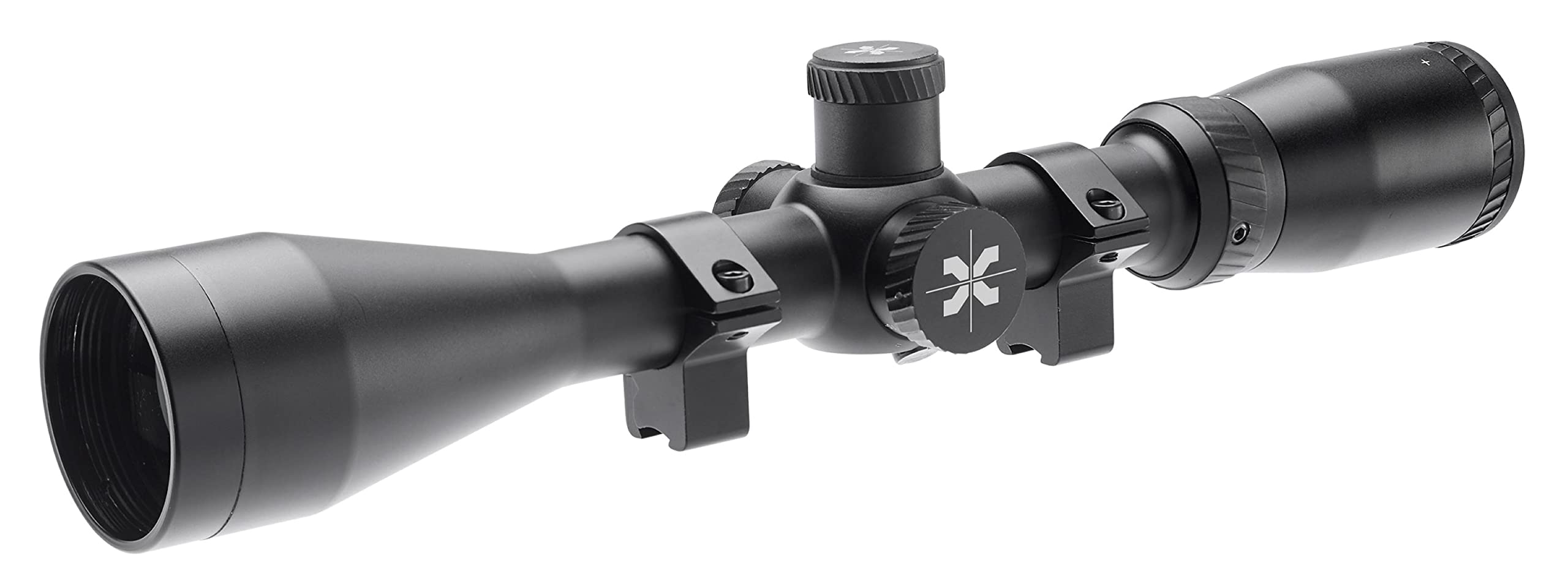 Axeon Optics 4-16x44mm EDR Etched Dot Reticle Adjustable Parallax Rifle Scope for Hunting - Includes 11mm Gun Scope Mounting Rings