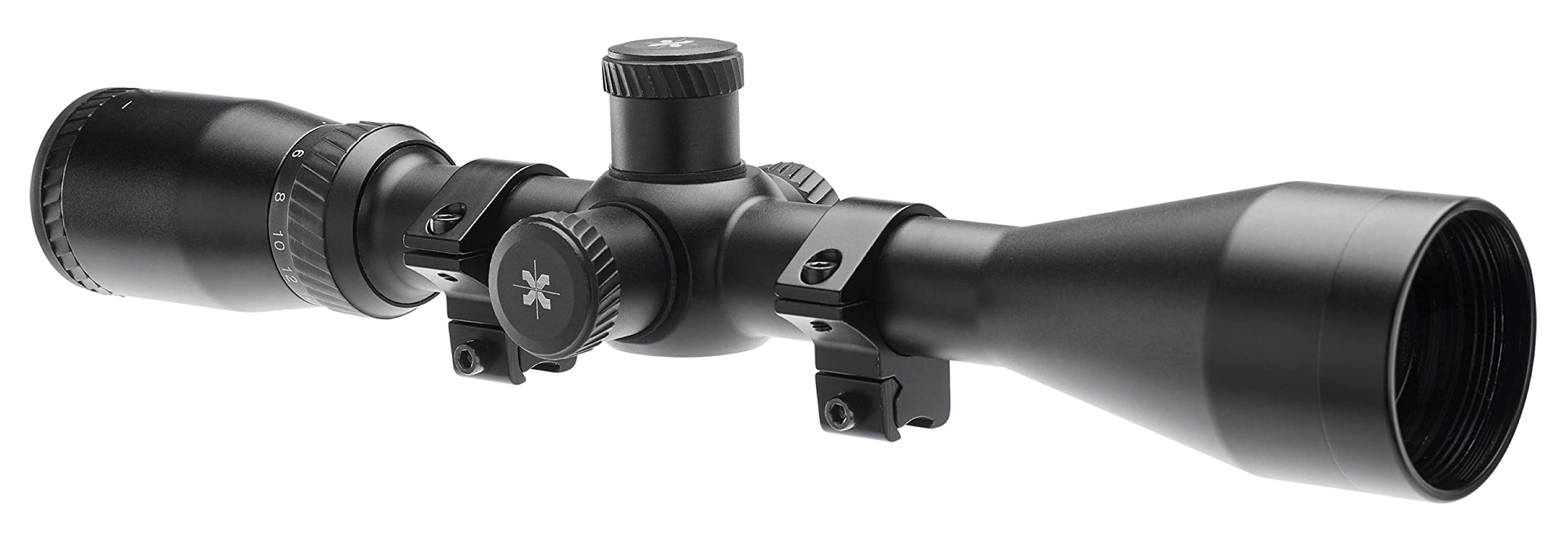 Axeon Optics 4-16x44mm EDR Etched Dot Reticle Adjustable Parallax Rifle Scope for Hunting - Includes 11mm Gun Scope Mounting Rings