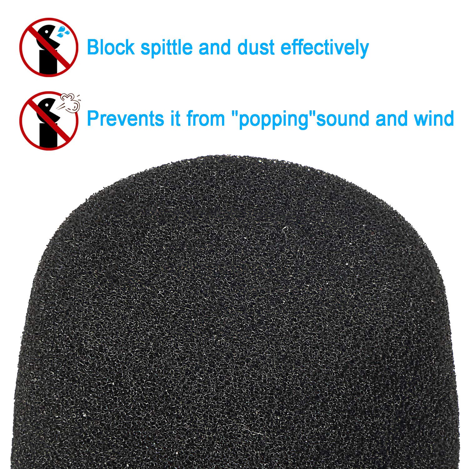 Pop Filter Compatible with Shure BETA 87A - Microphone Foam Covers for BETA 87C, SM87A, SM86, SM85 Mic Like A85WS by YOUSHARES (2pcs)