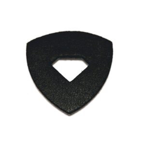 Leather Ukulele Picks with Diamond-Shaped Cutout Hole for Enhanced Grip Never Drop your Pick while Playing also works as a Guitar Pick or Bass Pick 100% Genuine Leather 4-Pack