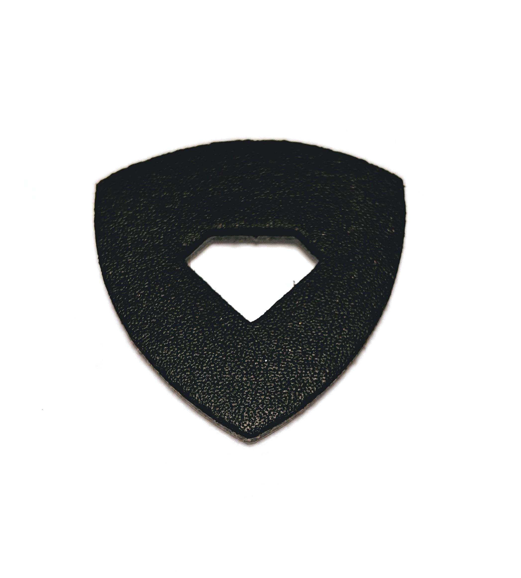 Leather Ukulele Picks with Diamond-Shaped Cutout Hole for Enhanced Grip Never Drop your Pick while Playing also works as a Guitar Pick or Bass Pick 100% Genuine Leather 4-Pack