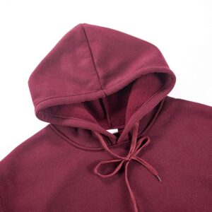 Aganmi Fashion Friend Sweatshirt Hoodie Women Graphic Hoodies Pullover Funny Hooded Sweater Tops Clothes (Wine red, M)