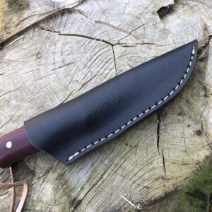 Perkin Damascus Steel Hunting Knife With Sheath Skinning & Bushcraft Knife - SK400