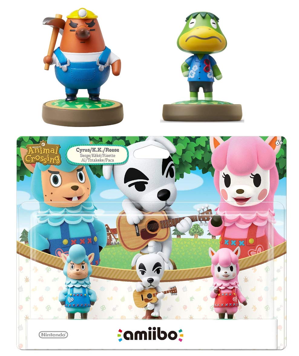 Animal Crossing Series 3-Pack Amiibo (Animal Crossing Series) - Mr. Resetti - Kapp'n Amiibo Bundle for Nintendo Switch - 3DS - Wii U (Bulk Packaging)