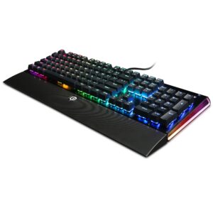 cyberpowerpc skorpion k2 cpsk302 rgb mechanical gaming keyboard with kontact ™ blue (clicky) mechanical switches