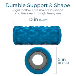 Teeter Massage Foam Roller Bundle - Textured for Deep Tissue Muscle Relief to Boost Recovery, Flexibility, Mobility - Back Pain Relief, Sports Massage, Myofascial Release