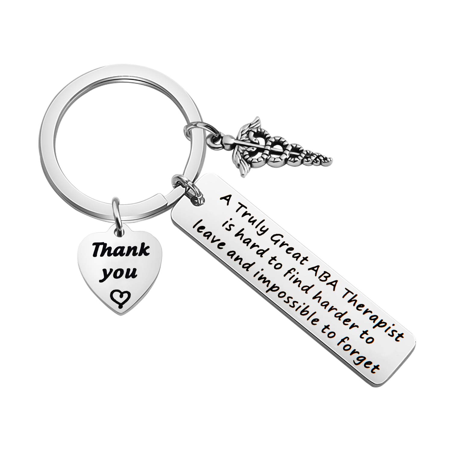 TGBJE ABA Therapist Gift A Truly Great ABA Therapist Is Hard To Find Keychain Appreciation Gift BCBA Gift RBT Gift (ABA Therapist)