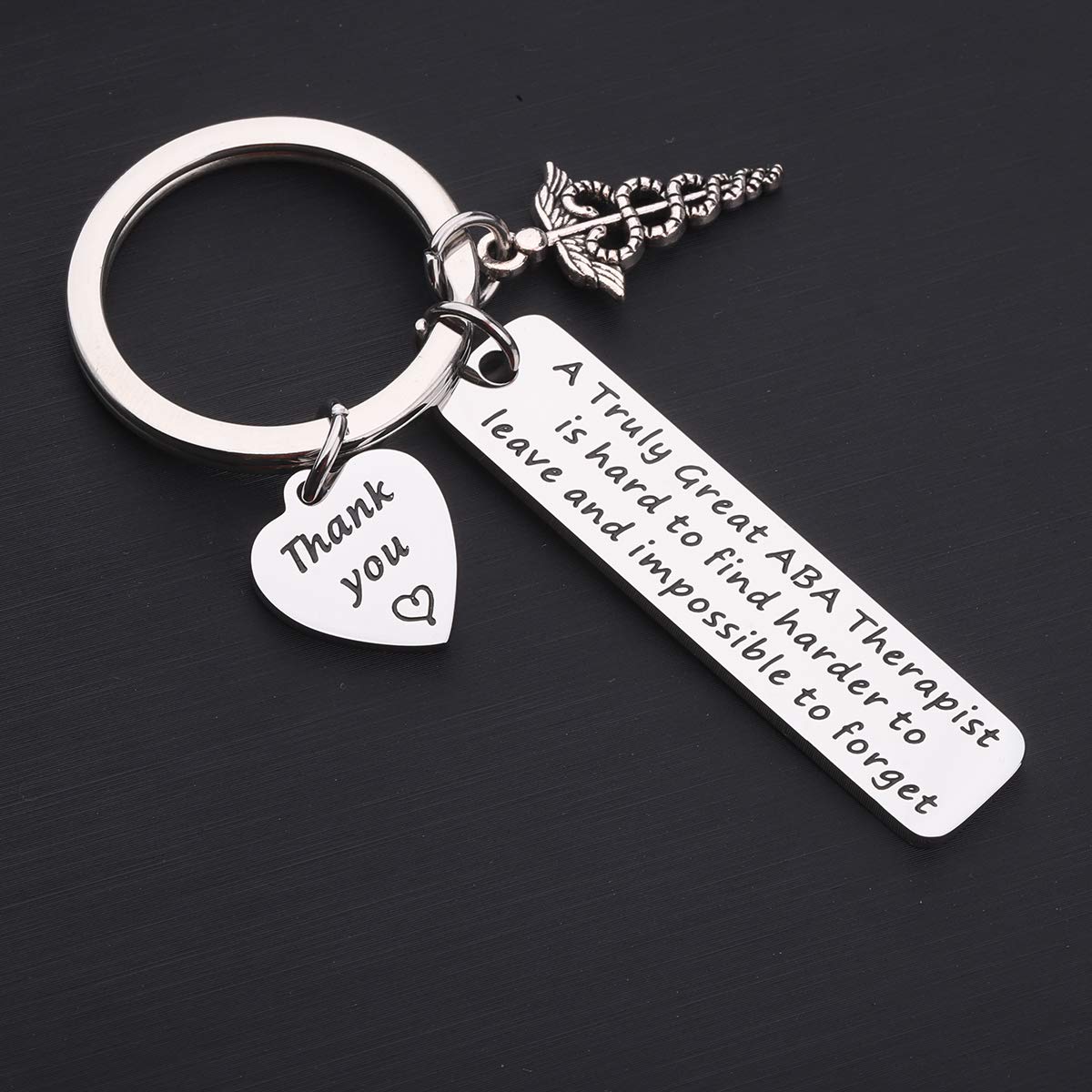 TGBJE ABA Therapist Gift A Truly Great ABA Therapist Is Hard To Find Keychain Appreciation Gift BCBA Gift RBT Gift (ABA Therapist)