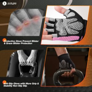 SIMARI Workout Gloves Men Women Weight Lifting Gym Exercise Cycling Full Palm Protection Breathable Gloves