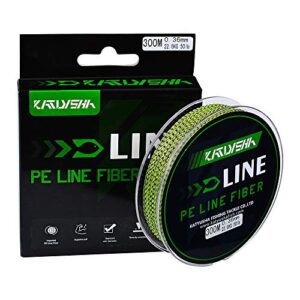 KATUYSHA Braided Fishing Line, Abrasion Resistant Zero Stretch Braided Lines 4 Strands Super Strong Superline 30Lb Test 109 Yards