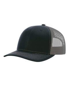 richardson snapback trucker cap adjustable navy/charcoal