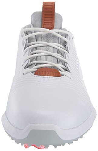 Puma Golf Men's Ignite Pwradapt Leather 2.0 Golf Shoe, White, 9 M US