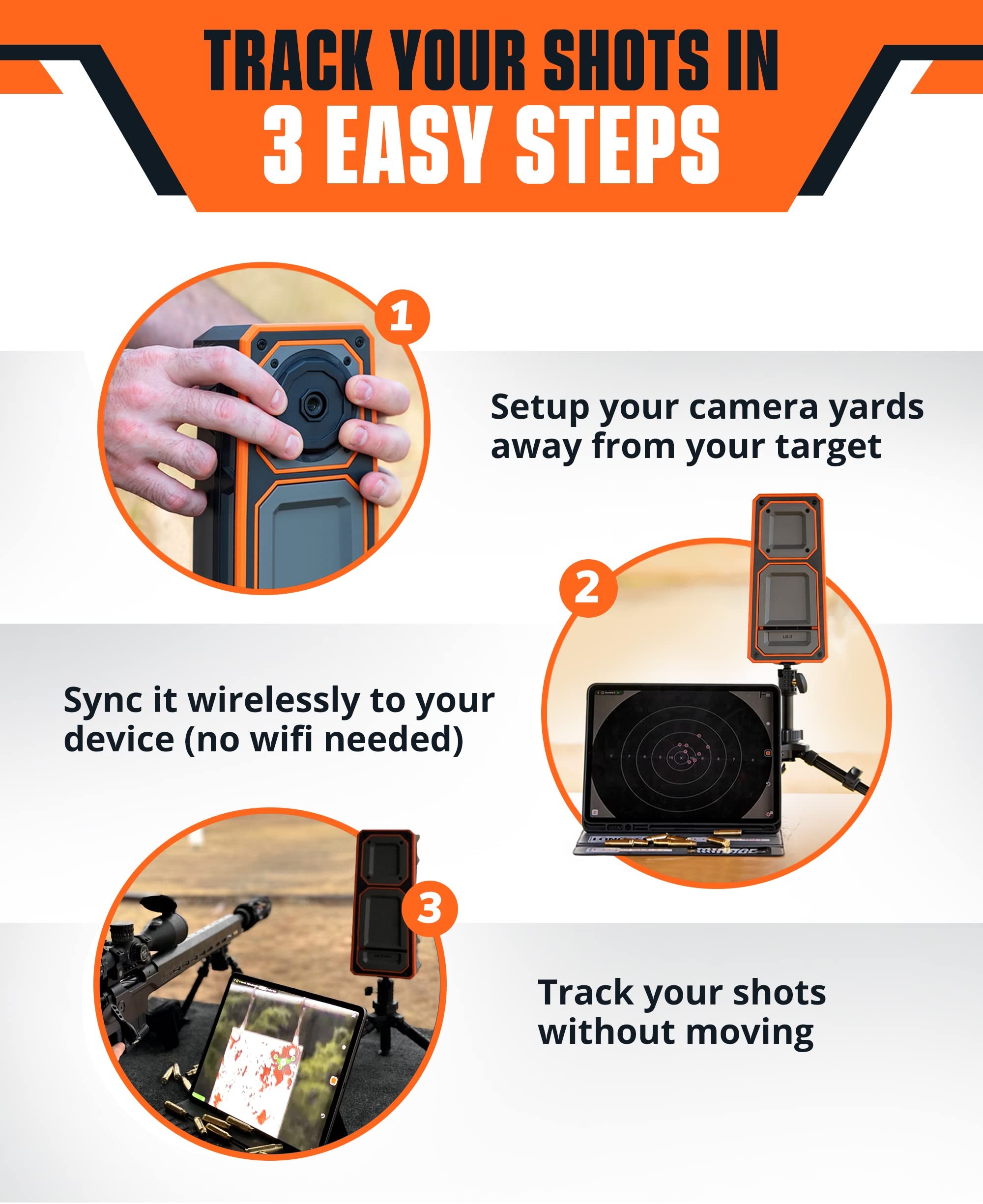 Spotting Scope Alternative Turn Your Spotting Scopes Into Smart Scopes | Best for Hunting and Target Shooting | LongShot LR-3 (2 Mile and UltraHD)