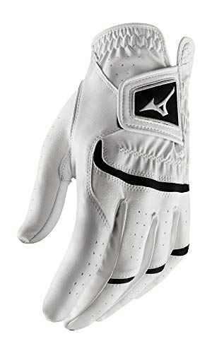 Mizuno 2020 Elite Golf Glove White/Black, Medium/Large Cadet , Left Hand