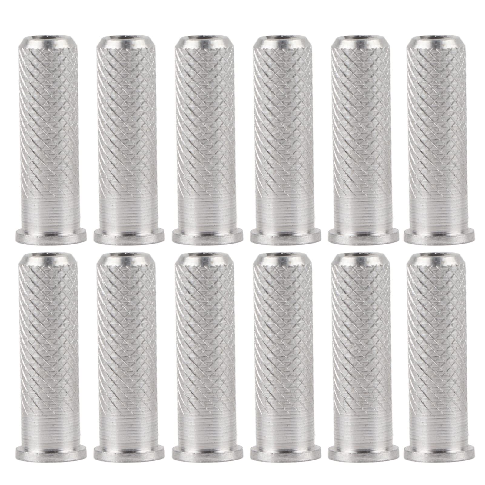 Zerone 12Pcs Replacements Archery Base Inserts, Standard 6.2mm/0.24in Aluminum Carbon Arrow Shaft Hunting Accessory