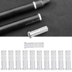 Zerone 12Pcs Replacements Archery Base Inserts, Standard 6.2mm/0.24in Aluminum Carbon Arrow Shaft Hunting Accessory