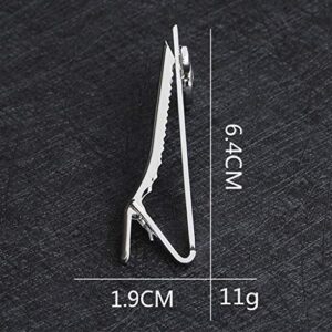 ANG-puneng Business Tie Bar Men Tie Clip Creative Silver High-end Fashion Clips Gifts Charms Jewelry Pins Music Note Decoration Shirt Suit Clothing Accessories