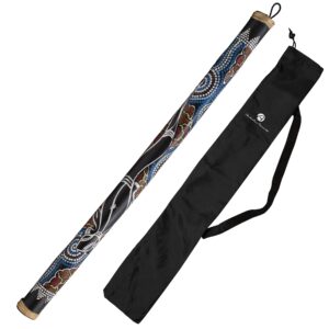 australian treasures - rainstick 100cm / 39.7'' painted including nylon bag