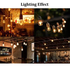 Lxcom Lighting E14 4W LED Filament Bulb Dimmable Vintage Edison Candle Light Bulb 4 Pack 2700K Warm White G45 Clear Glass Globe Lamp 400LM 40W Equivalent, AC 110V