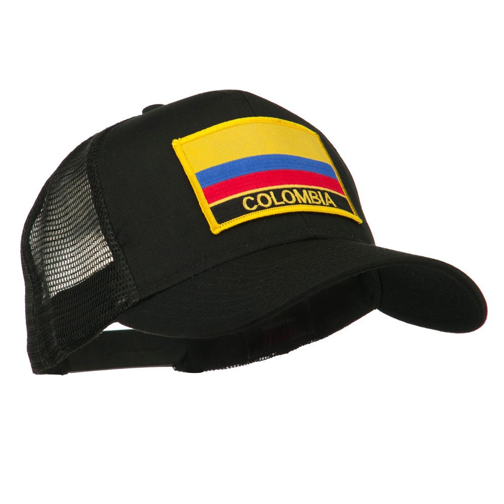 e4Hats.com South America Flag Letter Patched Mesh Cap - Colombia OSFM