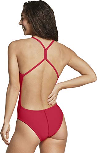 Speedo Women's Standard Swimsuit Piece Endurance The One Solid Team Colors, New Red, D38