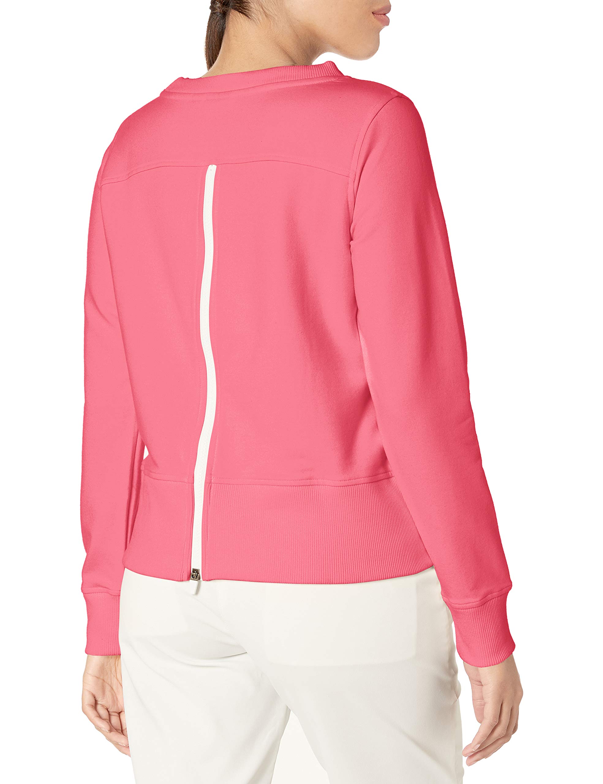 Puma Golf 2020 Women's Crewneck Zip Fleece, Rapture Rose, x Large