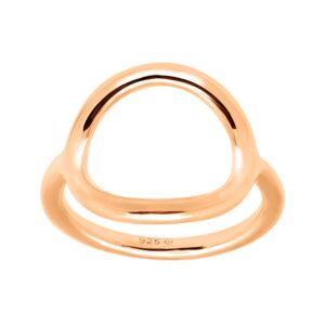 Silpada 'Karma Ring' in 18K Rose Gold-Plated Sterling Silver, Size 8, Size 8