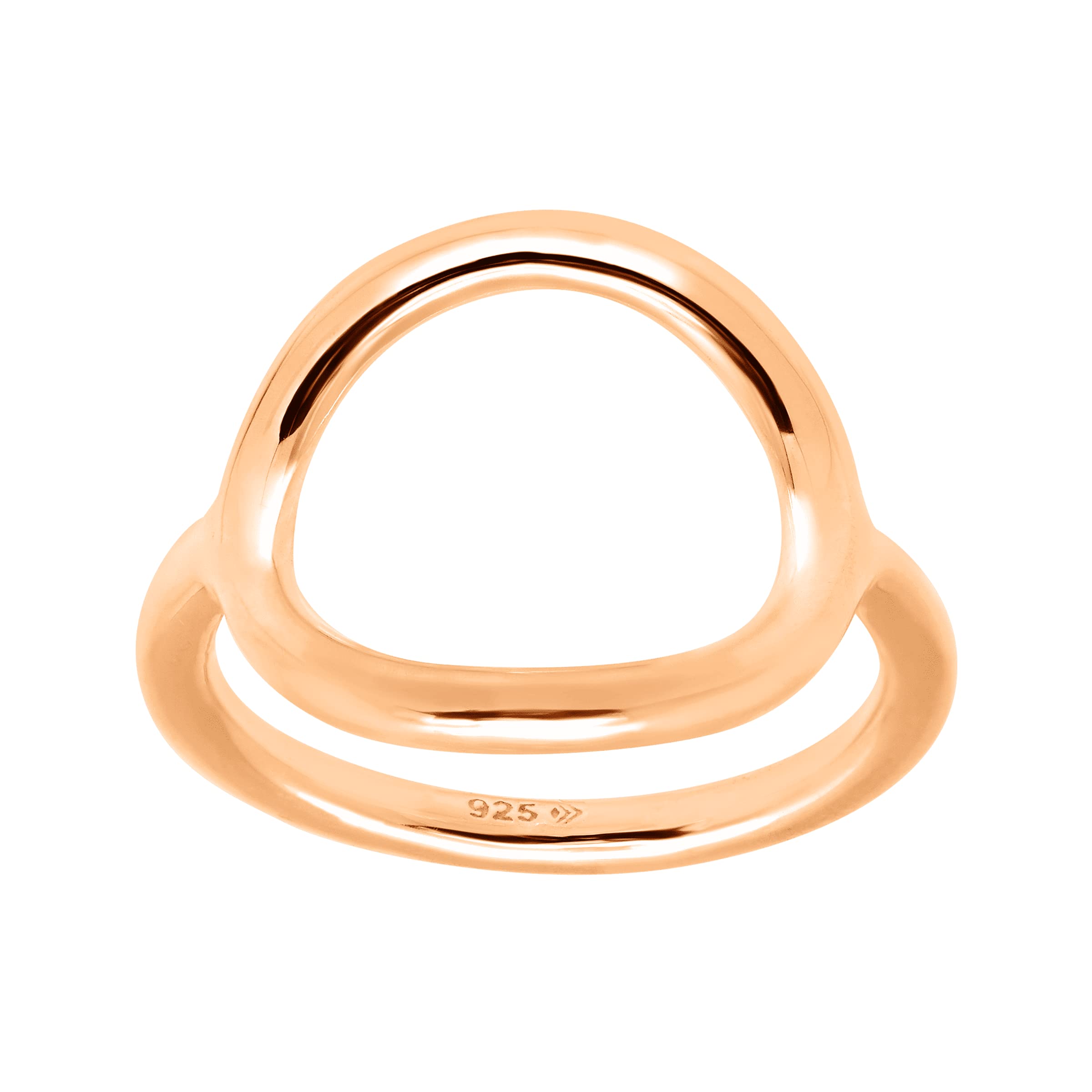 Silpada 'Karma Ring' in 18K Rose Gold-Plated Sterling Silver, Size 8, Size 8