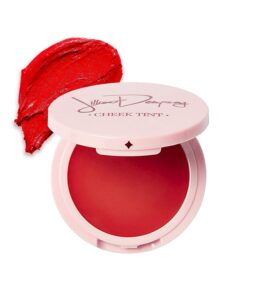 jillian dempsey cheek tint: natural cream blush, easy to blend makeup with nourishing, lasting color i scarlet