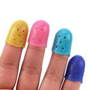 LOadSEcr’s Musical Instruments Tool, 4Pcs Fingertip Protectors Finger Guards for Ukulele Electric Guitar Bass Ukelele Accessories