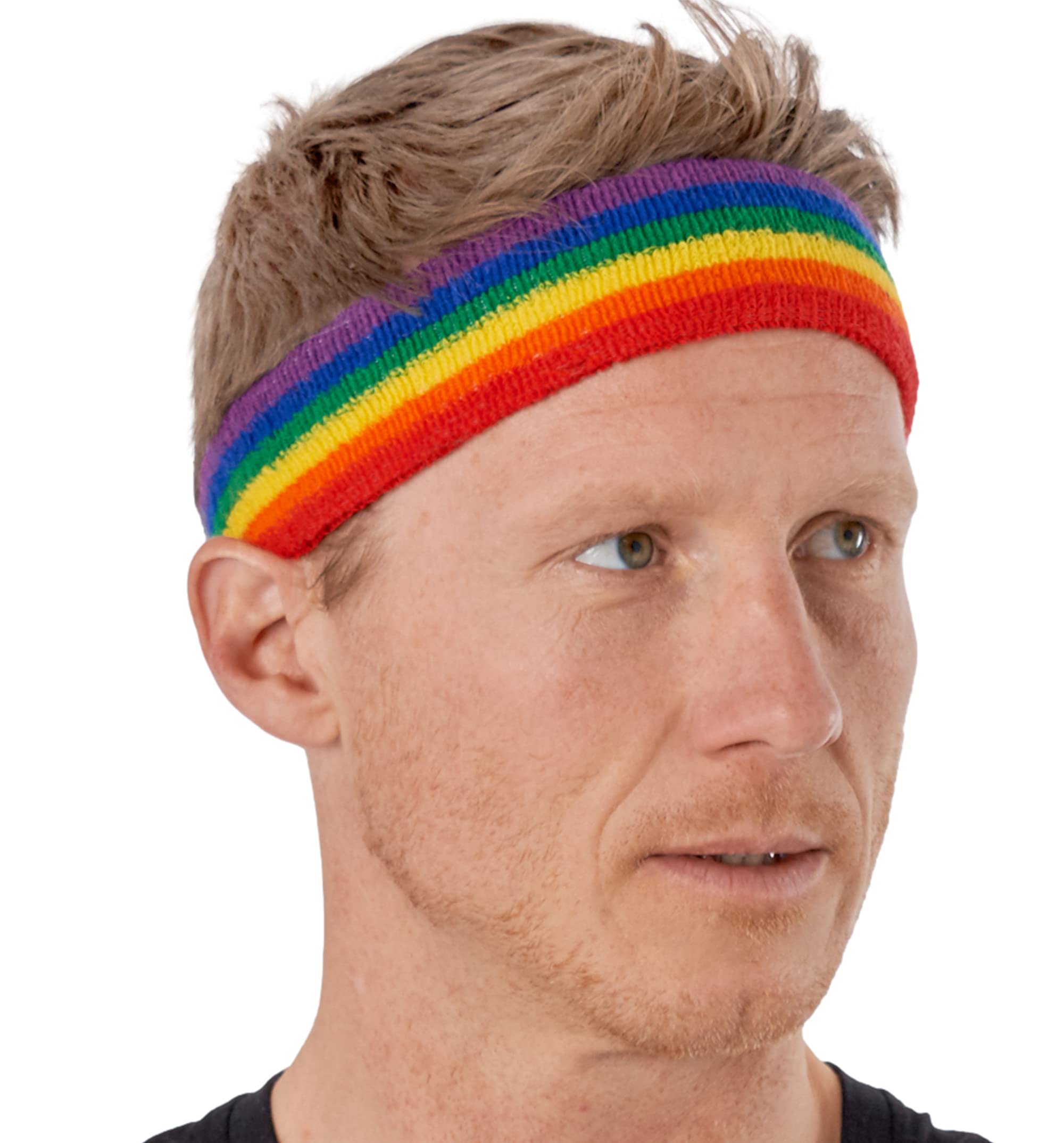 Running Headbands for Men and Women - Athletic Sweatband - Terry Cloth Bands for Basketball, Tennis, Football, Gym, Running, Cosplay & Costumes