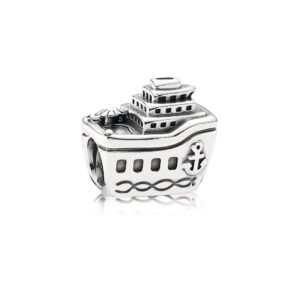 MiniJewelry Cruise Ship Charm for Bracelets Holiday Vacation Travel Charm Sterling Silver