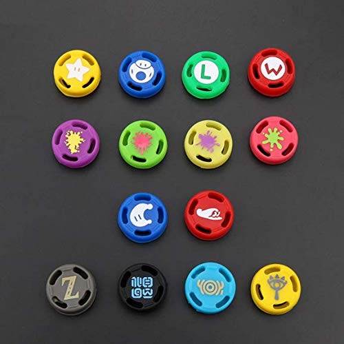 Binicoco Silicone Thumb Grips Cover Case Analog Stick Joystick Covers Cap Non-Slip Thumb Stick Caps for Nintendo Switch Joy-con (K)