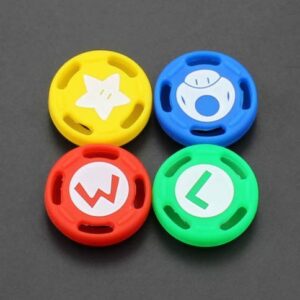 Binicoco Silicone Thumb Grips Cover Case Analog Stick Joystick Covers Cap Non-Slip Thumb Stick Caps for Nintendo Switch Joy-con (K)