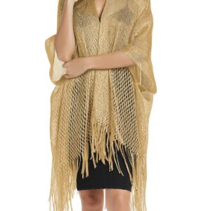 Rheane Gold Kimono Shawls and Wraps