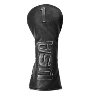 well made driver headcover for golf club,driver golf club head cover usa 1-wood headcovers thick synthetic leather easy on off fits for taylor made