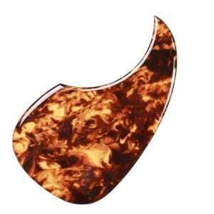 vencetmat acoustic guitar pick guard for most martin - clear amber