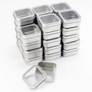 square metal tins with window lids by celebrate it, 30ct.