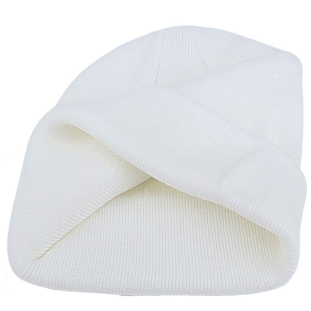 Paladoo Slouchy Beanie Hat Soft Warm Ski Cap (White)