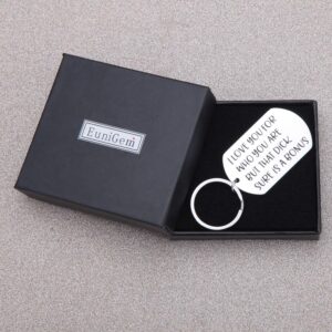 Eunigem Funny Keychain for Boyfriend Husband Gifts from Girlfriend Wife Anniversary Valentine's Day Christmas Adult Humor Mature Sexy Sarcasm Naughty Gag Gift Idea for Men Him Fiance