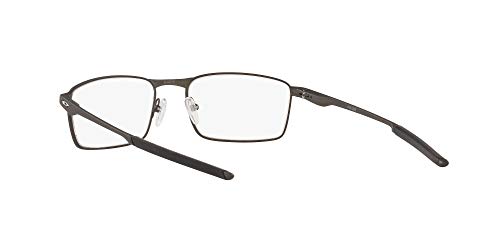 Oakley Men's Ox3227 Fuller Rectangular Prescription Eyeglass Frames, Satin Lead/Demo Lens, 55 mm