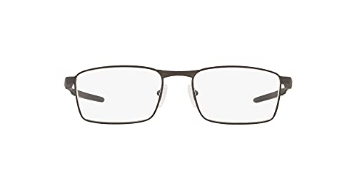 Oakley Men's Ox3227 Fuller Rectangular Prescription Eyeglass Frames, Satin Lead/Demo Lens, 55 mm