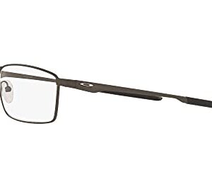 Oakley Men's Ox3227 Fuller Rectangular Prescription Eyeglass Frames, Satin Lead/Demo Lens, 55 mm