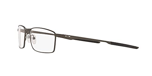 Oakley Men's Ox3227 Fuller Rectangular Prescription Eyeglass Frames, Satin Lead/Demo Lens, 55 mm